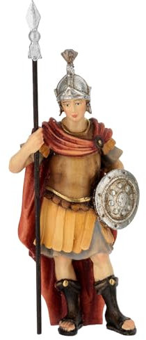Römischer Soldat für Krippe Kostner Grödnertal Holz 12cm
