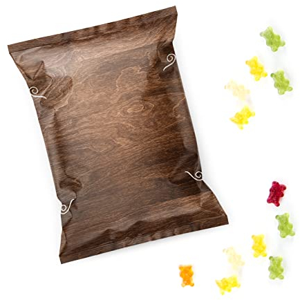 Logbuch-Verlag 25 kleine Gummibärchen Gastgeschenke mini Geschenk Gäste Süßigkeit Tischdeko zum Essen 7 x 9 cm