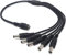 DC-Netzteil-Splitter 1 auf 5 Stecker Y-Stecker 2,1mm Adapterkabel Kompatibel mit JOOAN, PECHAM, TMEZON HD, ZOSI HD, JENNOV HD, EWETON, CHETOO, ANNKE, SANNCE, BG CCTV PSU Sicherheitskameras 12V