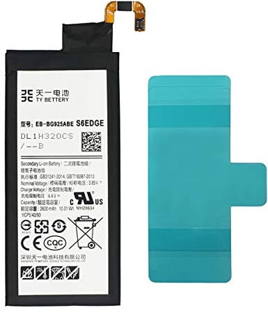 [TY BETTERY] Akku kompatibel mit EB-BG925ABE Samsung Galaxy S6 Edge