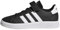 adidas Unisex Kinder Grand Court Court Elastic Lace and Top Strap Shoes, Core Black / Cloud White / Core Black, 35 EU