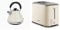 Morphy Richards Venture Cream Pyramid Kettle - 1.5L - 3kW - Rapid Boil - 100132 & Equip Cream 2 Slice Toaster - Defrost And Reheat Settings - 2 Slot - Stainless Steel - 222065