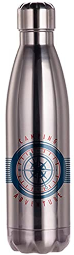 Bouteille thermos grise personnalisée photo – Bouteille thermos tendance en inox gris avec impression photo – Bouteille isotherme personnalisable
