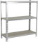 Simon Rack Étagère Rangement et 3 Niveaux en Boix, 200 kg Capacité de Charge et Point de Flexion, 1000x1100x400 mm, Étagère Charge Lourde, Étagère Garage, Galvanisé/Bois - Maderclick