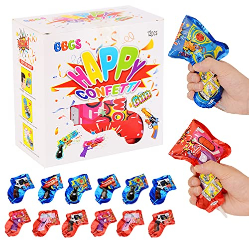 Konfettipistole, 12 Stück Party Popper, Konfetti Bombe, Konfettikanone Hochzeit, Party Confetti Kanone, Konfetti Mehrfarbige Bomben Für Geburtstagsfeier Hochzeit Karneval Feier Parteien