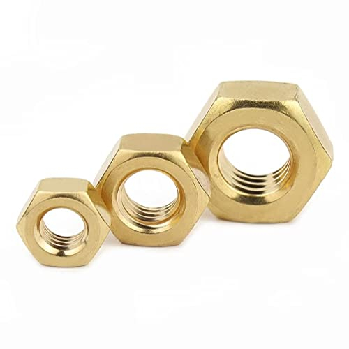 FEEIMOL M2.5 Dado Esagonale in Ottone Dadi Esagonali per Viti, Bulloni (100 Pezzi)