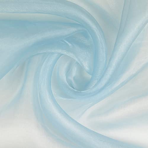 Organza-KEN-, Festlicher Dekorativer Stoff, Soft Mesh, Schimmernd glänzend & leicht fallend-21 g/QM-144 cm breit- 100cm Schritte-Meterware (Mint)