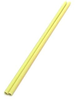 Mister Babache Baguettes pour Diabolo Devil 12 mm - Silicone - la Paire Jaune