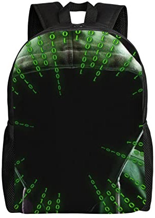 AABSTBFM Elefant Sonnenuntergang Leichter Schulrucksack Klassisch College Rucksack Schultaschen 15 Zoll Laptop Schule Daypack Für Mädchen Jungen, Hacker Attack, Einheitsgröße