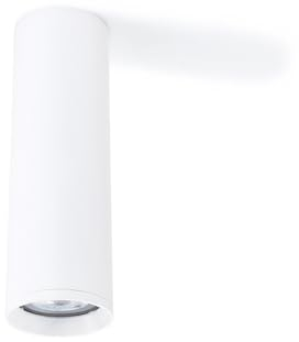 KOLORENO Halogen-Anbauleuchte AGI L-NT - Aufbauleuchte Wand und Decke - Aufbauleuchte Aufbaustrahler GU10 - Aufbauleuchte Strahler Lampe x1 - Deckenstrahler Aluminium - Weiß Matt, 172 x 55 mm