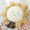OUKEYI Bequemes Sofakissen mit Sonne, Sterne, Mond, schönes exquisites Plüschkissen, Heimdekoration
