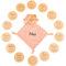 Balú - Set Doudou Rosa Personalizado con Nombre + Placas Cumplemes – Regalo Original para Bebé Niña, Peluche con Nombre y 7 Placas de Madera Grabadas