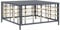HETFTJN Balkon Eckbank Gartenstühle Mini Sofa Küchensofa - Gartentisch Anthrazit 70x70x34 cm Poly Rattan für Speisesaal Terrasse Garten Schwimmbad