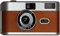 Reusable Retro Camera with Built-In Flash, Preloaded with ISO 400 Colour Film – 27 Exposures for Vibrant Photos in Daylight and Low Light Compact, Lightweight for Weddings, Travel, and Parties