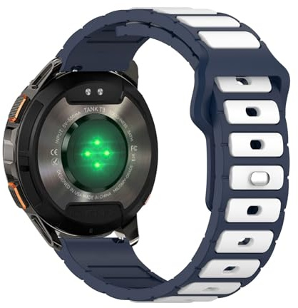 Armband für Kospet Tank T3 Ultra/ T2 / T3 22mm Uhrenarmband Atmungsaktiv Silikon Outdoor Sport Verstellbare Ersatzbänder Kompatibel mit Kospet Tank T3 Ultra/ T2 / T3 22mm Armband