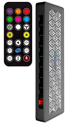 SIMPLETEK - Hub 9 Porte ARGB Nero Controller Ventole Fan PWN Magnetico Computer Gaming Aura A-Hub PRO Black