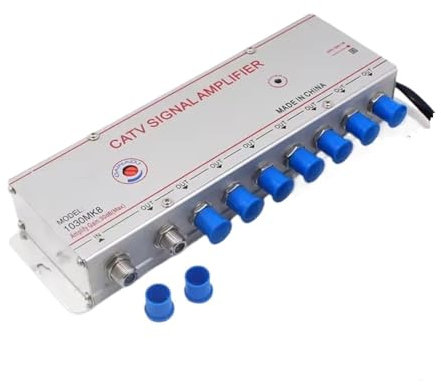 30DB 1030MK8 1 ingresso 8 uscite amplificatore di segnale TV via cavo, amplificatore di segnale TV via cavo digitale analogico per professionisti e fai da te