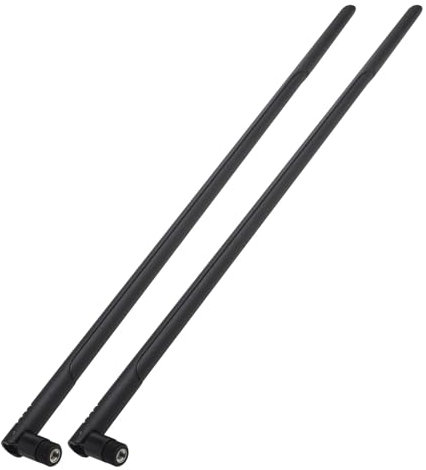 Kaunosta WiFi Bluetooth Antenne 2.4GHz 12dbi Omnidirektional 1.3FT RP-SMA Stecker Long Range Antenne für WiFi Router Wireless Netzwerk Geräte Desktop PC USB Adapter PCI PCIe Karten PC Kamera 2 Stück