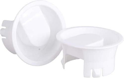 2Pcs Glass Water Pitcher Lids, White Plastic Covers for Beverage Carafe Pitcher Beverage Serveware, Jugs, Decanters and Carafes