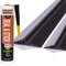 STEIGNER Seuil de porte Garage avec Colle de Montage en EPDM, 6 m, 20 mm x 112 mm, SGD02