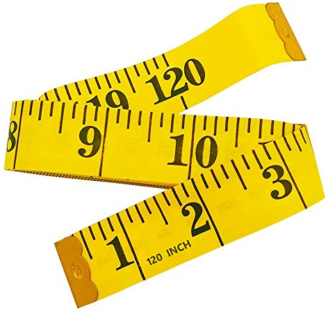 Mandalahuang Maßband zum Nähen von Stoffen, extralang, 308 cm