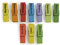 TimeTEX Set Wochentags-Klammern 45 mm - 10 Stück farbig - mit Magnet - Holzklammern - 10845