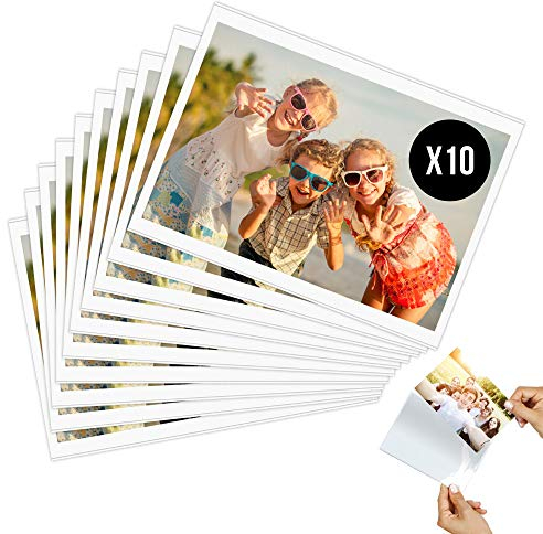 Cadre Photo Magnétique Frigo 10 X 15 cm (Lot de 10) - Magnet Aimant Réfrigérateur - Décoration Porte Photo à Pochette Transparente - Affichage Photographie Famille Enfant Ecole (Format Photo A6)