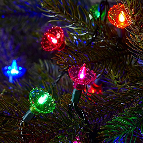 Lights4fun Guirlande Lumineuse Rétro pour Sapin de Noël à 150 LED Multicolore pour Extérieur