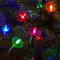 Lights4fun 150er Bunte LED Weihnachtsbaum Lichterkette mit Timer 15m dunkelgrünes Kabel Fernbedienung