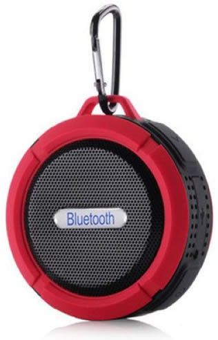 Altavoz Bluetooth deportivo para Samsung Galaxy S7 Edge Smartphone ventosa altavoz micro impermeable (rojo)