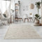 Taracarpet Handweb-Teppich Oslo Wolle im Skandinavischem Landhaus Design Wohnzimmer Esszimmer Schlafzimmer Flur Läufer beidseitig verwendbar 200x290 cm hellgrau meliert Multi