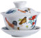 HEMOTON Tee Tasse Tee- Set mit Deckel Und Untertasse Handgemachte Chinesische Porzellan Traditionelle Tee Tasse für Tee Liebhaber