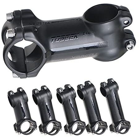 PLATT Aluminium MTB Fahrrad Vorbau Riser Verlängerung Gabelschaft Extender 31.8mm Lenker 60/70/80/90/100/110mm Schwarz