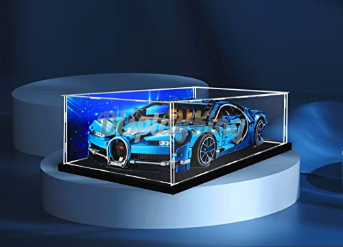 Acryl-Vitrine, kompatibel mit Lego 42083, 42115, 42056, 42096, 42143 (Modell-Set ist nicht im Lieferumfang enthalten)