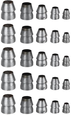 Housoutil Axe Handle Wedges, 25PCS Round Safety Round Handle Wedges, Splitting Axe Wedge, Steel Handle Splitting Set Suitable for for Axe Sledge (Diameter 8mm / 0.3in)