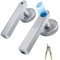 Serrure de porte à empreinte digitale - Écran tactile biométrique intelligent - Bouton de porte d'entrée sans clé avec 50 empreintes digitales, 100 codes, clavier adapté pour la maison, l'hôtel, le