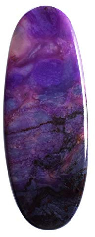 Ravishing Impressions Südafrikanischer natürlicher violetter Sugilith, ovale Form, Cabochon, Größe 72 x 26 x 4 mm, Anhänger, Schmuckherstellung, Edelstein, April, Geburtstag, Schmuck