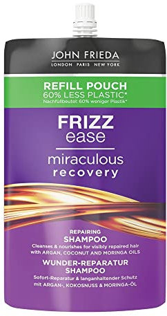 John Frieda Wunder Reparatur Shampoo - Inhalt: 500 ml - Nachfüllpack - Frizz Ease Serie