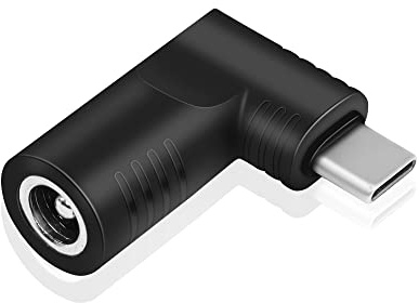 PNGKNYOCN DC zu USB C Power Adapter, 90 Grad DC 6.3mm x 3.0mm Female zu PD 65W USB C Type Male Power Plug Ladeadapter für Mobiltelefone, Laptops (DC 6.3x3.0mm)