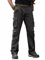 Breampot Herren Cargohose Baumwolle Baggy Chino Hosen Freizeit Outdoorhose Arbeitshose Trouser Pants (Medium, Dunkelgrau)
