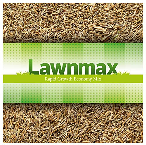 Lawnmax – Grass Seeds Fast Growing, Rapid Growth Economy Mix for Hard Wearing, Shady Grass, New Lawns and Patch Repair (5KG)