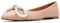 TruFox Women's Ballet Flats Rhinestone Bow Slip on Flat Ballerina Shoes, Nude | Bow, 6 UK