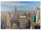 Blick vom Rockefeller Center auf das Empire State Building und das One World Trade Center, New York City – Premium-Puzzle mit 1000 Teilen, 38 x 52 cm