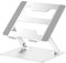 BoYata Laptop Stand for Desk, Adjustable Ergonomic Laptop Riser Holder with Heat-Vent, Foldable Computer Notebook Stand Compatible with MacBook Pro/Air, Dell, HP, Lenovo, Samsung, All 10-17 Laptops