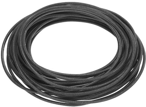 sourcing map 10 Meter/32.8ft 14AWG Flexible Silicone High Temp Wire Cable -60 to 300 Degree Celsius Insulated Resistant Electrical Cable for Industry, Black