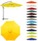 HonunGron UV50+ Bâche de rechange pour parasol 6 lames/8 lames, auvent de rechange pour parapluie 2/2,3/2,5/2,7/3,0 mètres, housse de rechange pour parasol de jardin (3,0 m-6 casses, jaune)