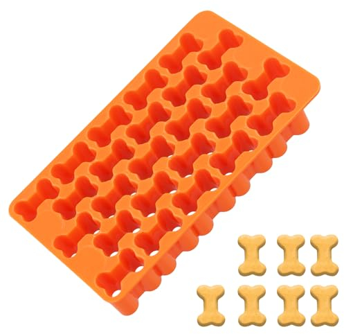 Dog Bone Cracker Cutter, Plastic Cookie Cutter Mini Dog Bone Shape Cute Animal Cracker Cookie Cutters for Making Creative Cookie Chocolate Party Gift (Purple, Orange)
