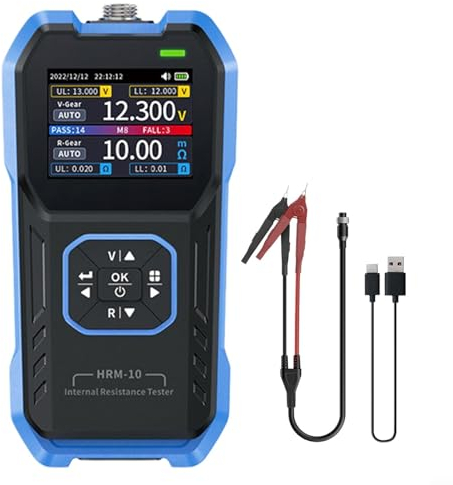 HOHOVYVY Akku Tester,Batterie Monitor,FÜR Lithium-Batterie Innenwiderstand Meter Messgerät