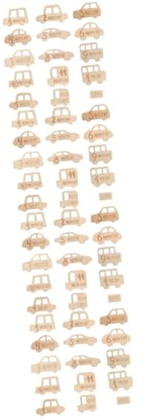 jojofuny 60pièces Cartes Bois pour Annoncer Les Jalons De Garçon Fille Cartes Photo Mensuelles pour Capturer Chaque Étape De Croissance