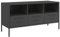vidaXL Meuble TV, Armoire de Télévision avec Pieds, Support Télé avec Rangement Salon Salle de Séjour, Noir 100,5x39x50,5 cm Acier